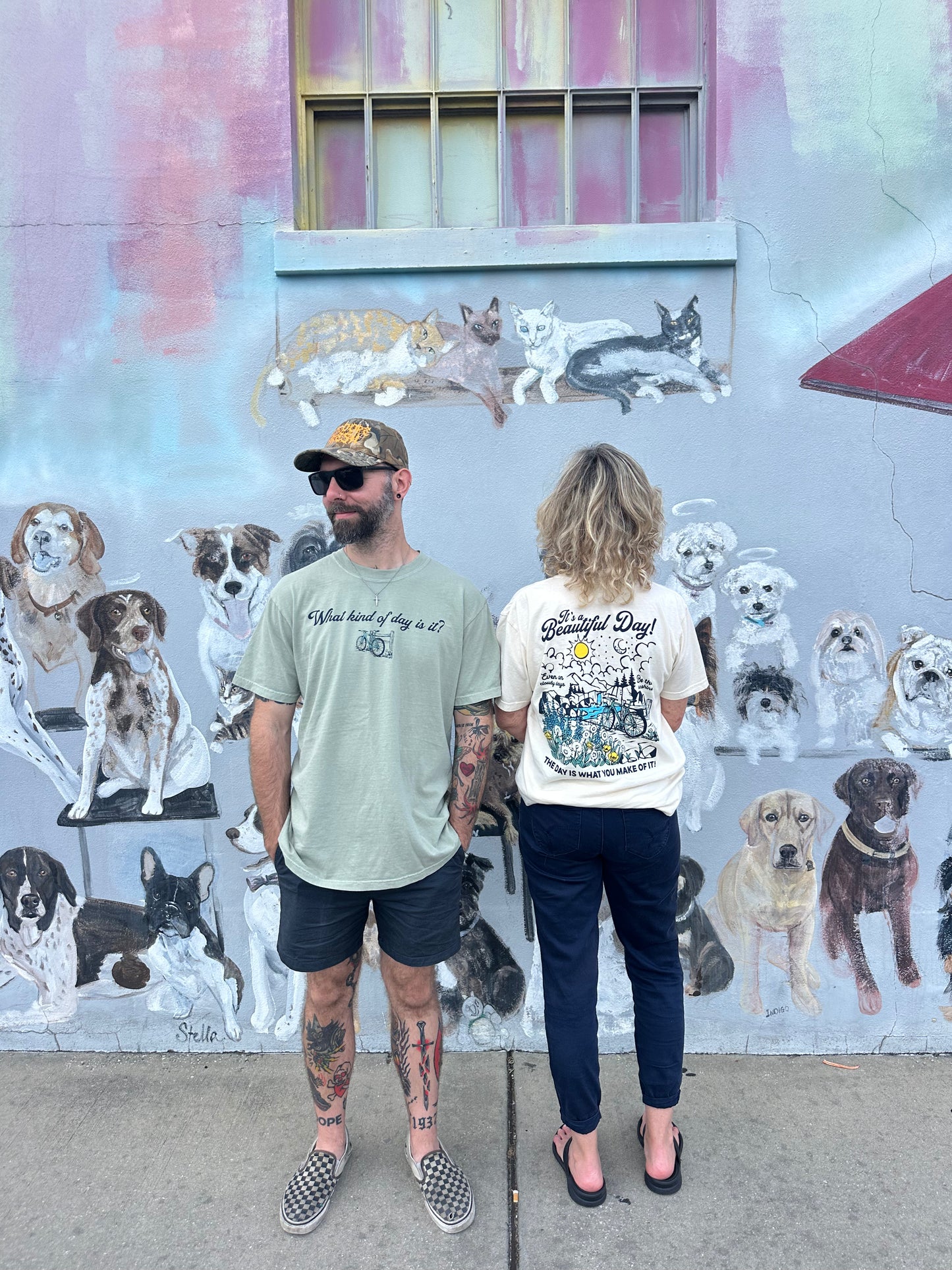 'It's a Beautiful Day' Tee (Sandstone)