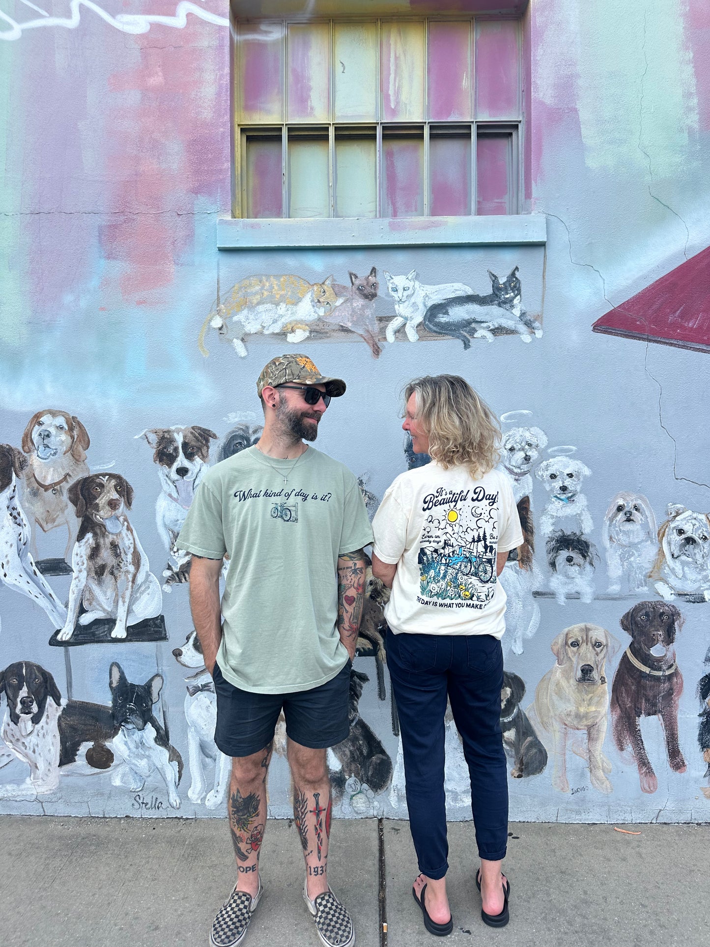 'It's a Beautiful Day' Tee (Sandstone)